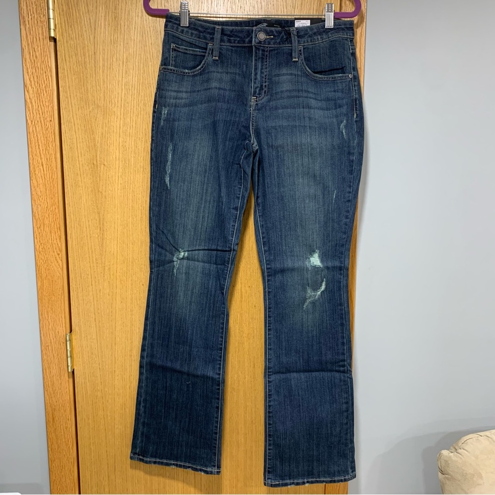 Simply Vera Slimming Stretch Bootcut Blue Jeans - Size 10